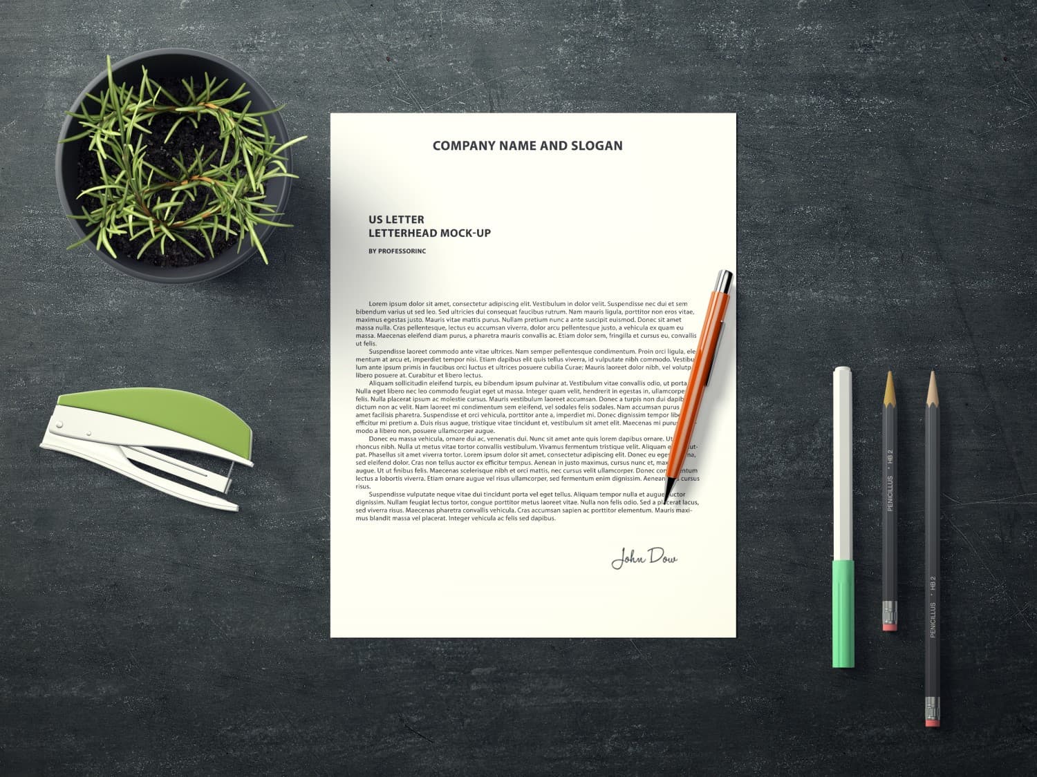 Letterheads mockups